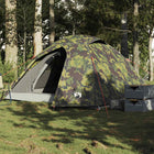 Koepeltent 3-persoons waterdicht camouflage 220x190x120 cm