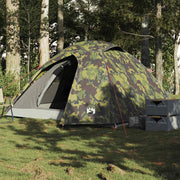 Koepeltent 3-persoons waterdicht camouflage 220x190x120 cm