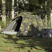Koepeltent 4-persoons waterdicht camouflage 268x210x140 cm