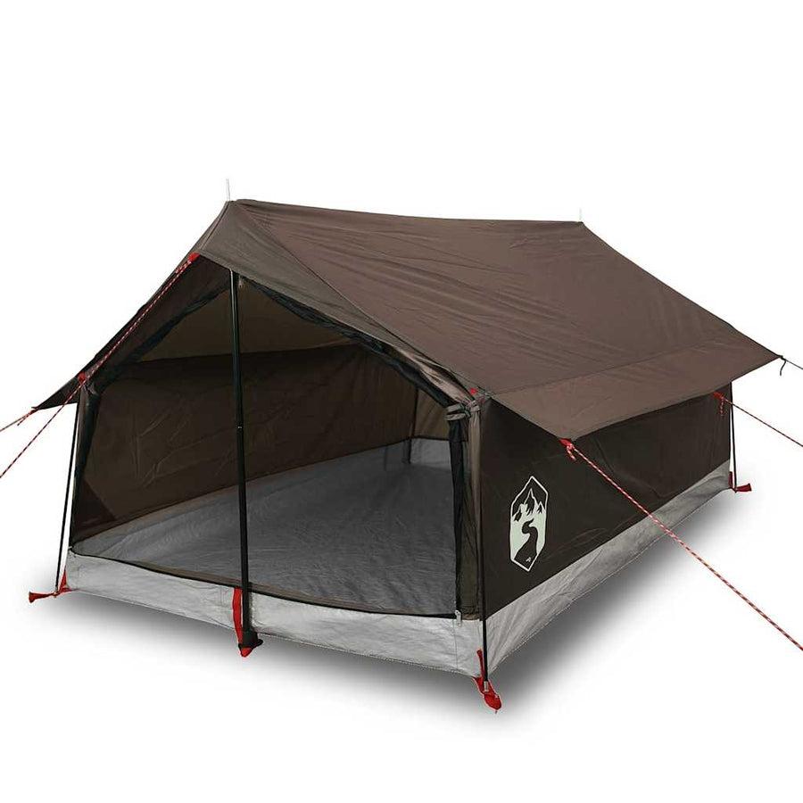 Tent 2-persoons waterdicht bruin