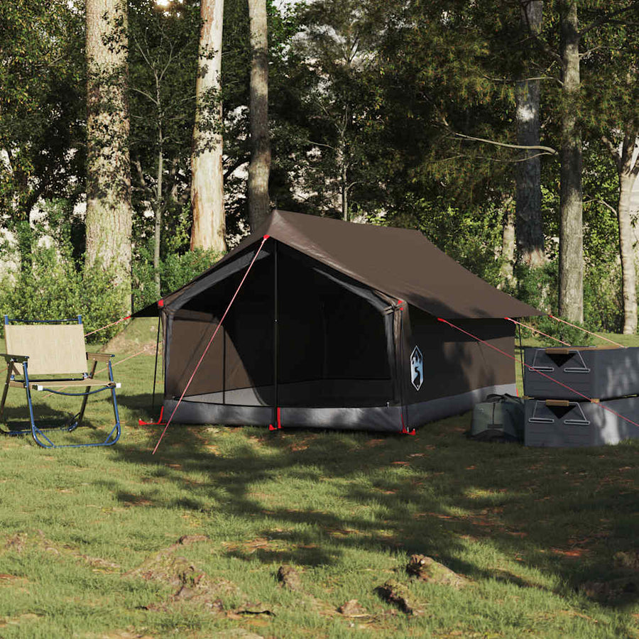 Tent 2-persoons waterdicht bruin