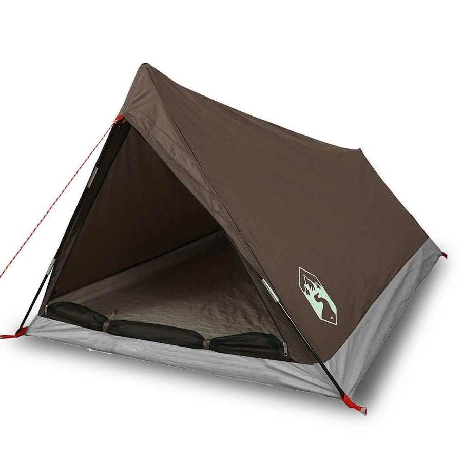 Tent 2-persoons waterdicht bruin