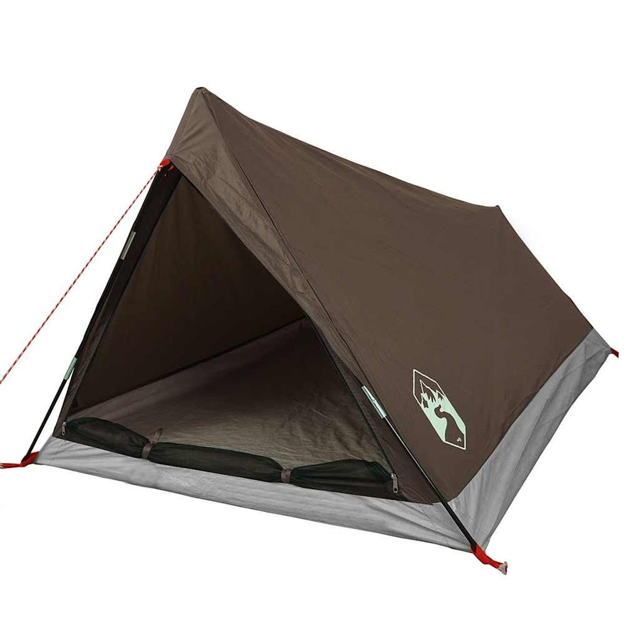 Tent 2-persoons waterdicht bruin