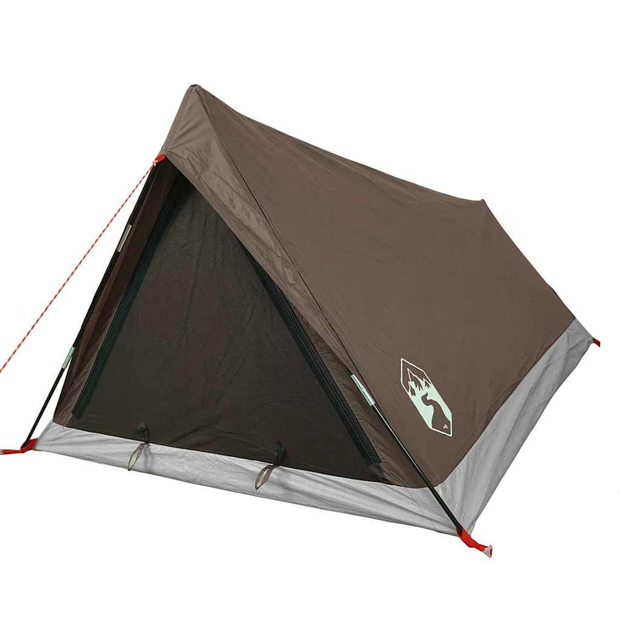 Tent 2-persoons waterdicht bruin