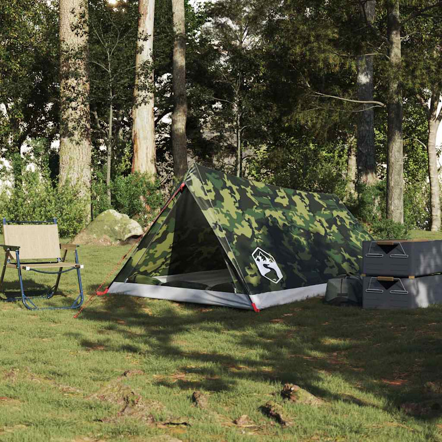 Tent 2-persoons waterdicht camouflage