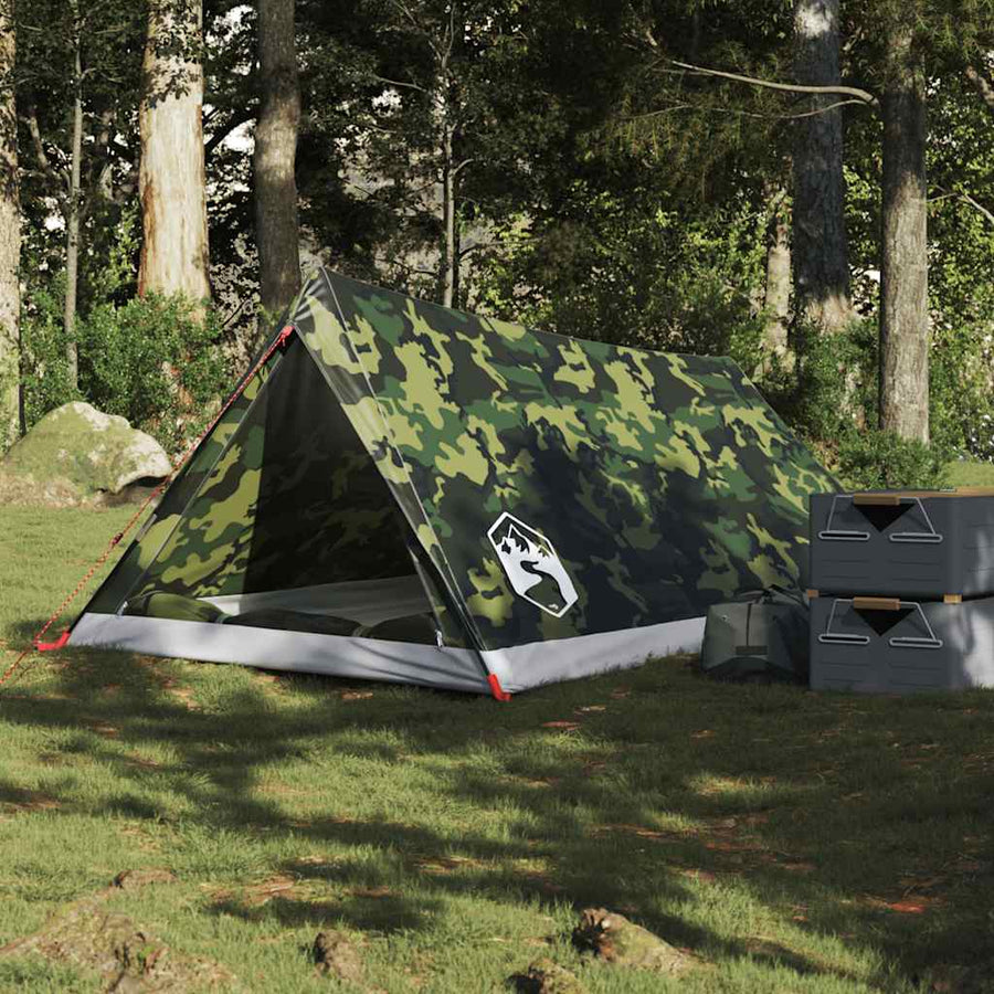 Tent 2-persoons waterdicht camouflage