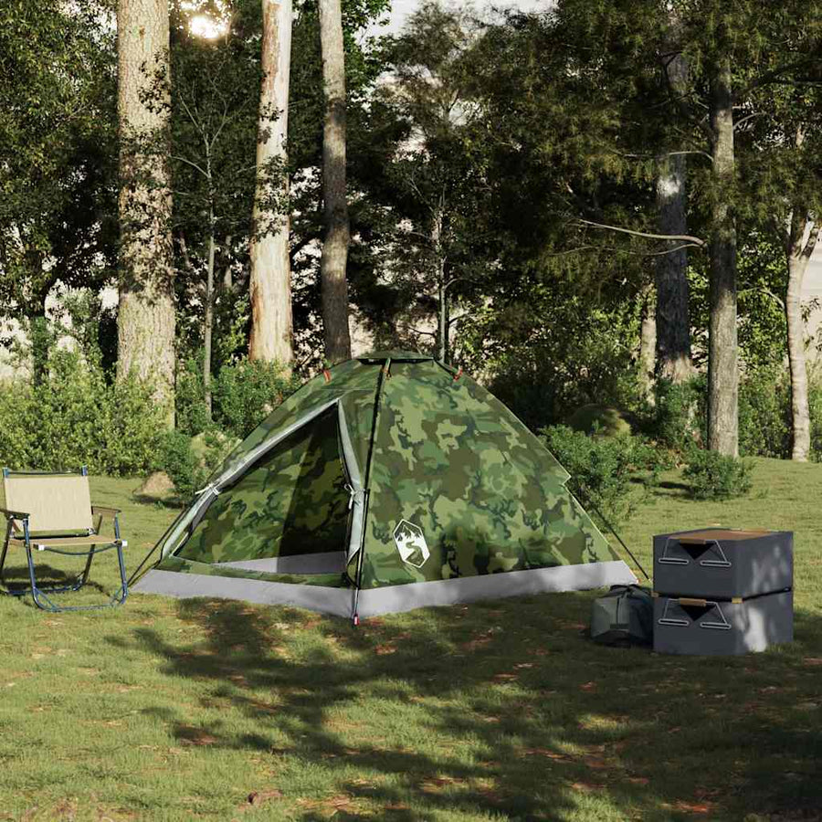 Koepeltent 2-persoons waterdicht camouflage