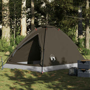 Koepeltent 4 personen 248x212x136 cm bruin