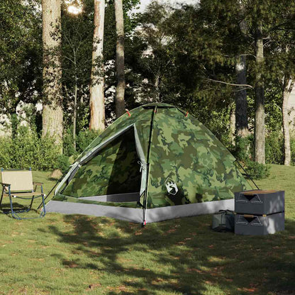 Koepeltent 4-persoons waterdicht camouflage