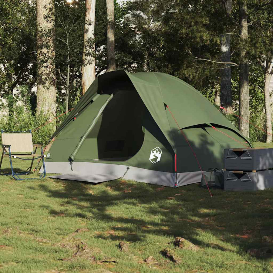 Koepeltent 2-persoons waterdicht olijfgroen