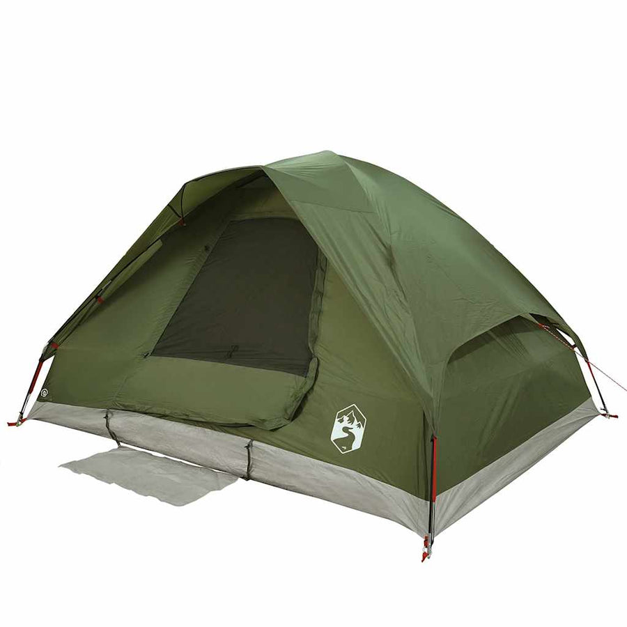 Koepeltent 2-persoons waterdicht olijfgroen