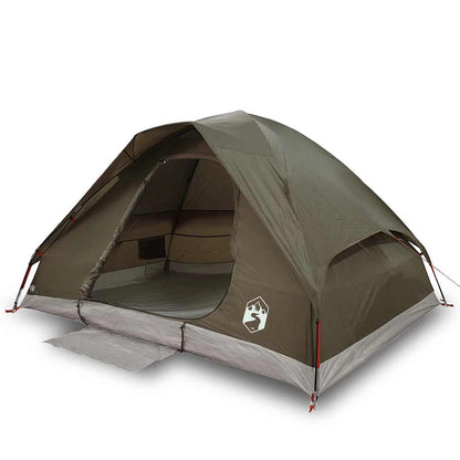 Koepeltent 2-persoons waterdicht bruin