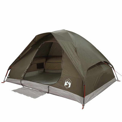Koepeltent 2-persoons waterdicht bruin