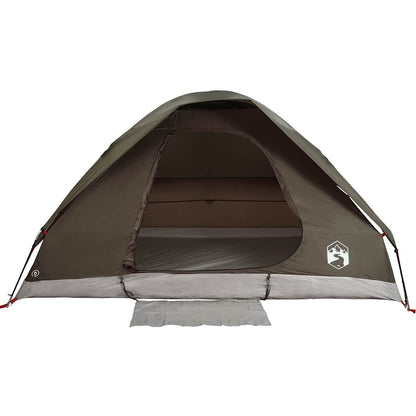 Koepeltent 2-persoons waterdicht bruin