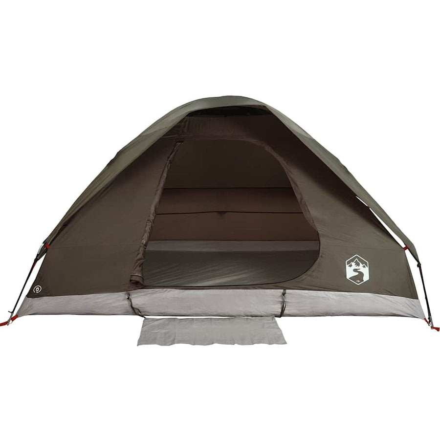 Koepeltent 2-persoons waterdicht bruin
