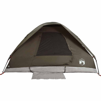 Koepeltent 2-persoons waterdicht bruin