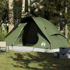 Koepeltent 6-persoons waterdicht olijfgroen 343x279x188 cm