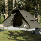 Dome tent 6-person waterproof brown