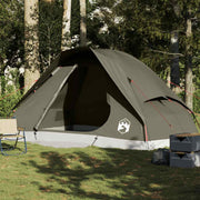 Koepeltent 6-persoons waterdicht bruin 343x279x188 cm