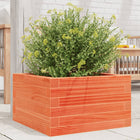 Planter 40x40x23 cm solid pine wash brown