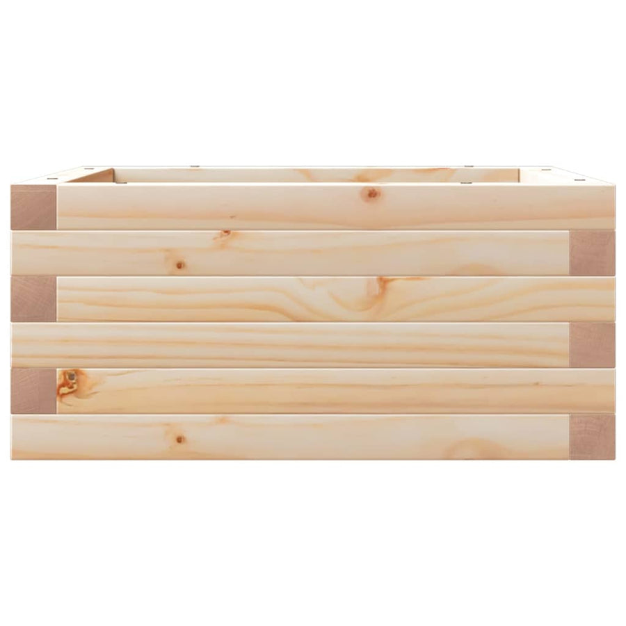 Plantenbak 50x50x23 cm massief grenenhout
