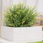 Plant pot 60x60x23 cm solid pine white