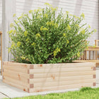 Planter 70x70x23 cm solid pine