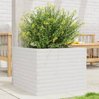 Planter 60x60x45.5 cm solid pine white