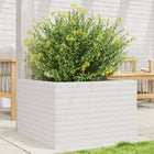 Planter box 70x70x45.5 cm solid pine white