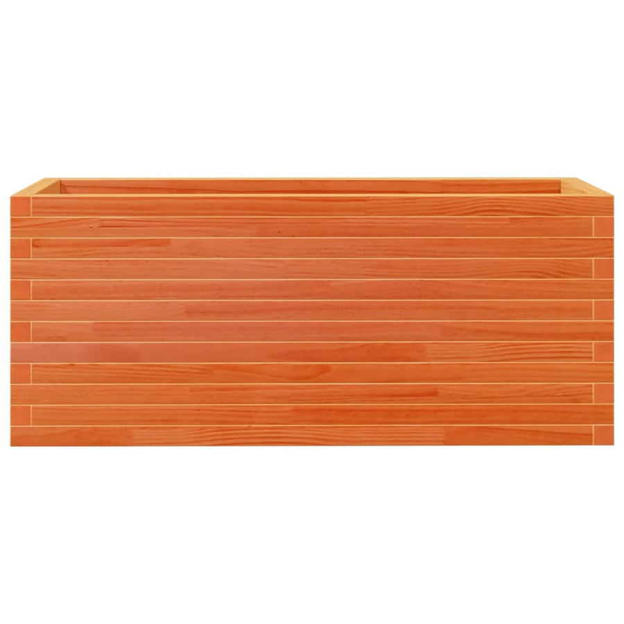 Plantenbak 110x40x45,5 cm massief grenenhout wasbruin
