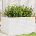 Planter 90x60x45.5 cm solid pine white