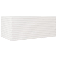Plantenbak 110x60x45,5 cm massief grenenhout wit