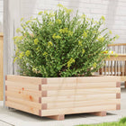 Planter box 60x60x26.5 cm solid pine wood