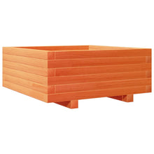 Plantenbak 60x60x26,5 cm massief grenenhout wasbruin
