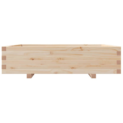 Plantenbak 100x100x26,5 cm massief grenenhout