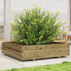 Planter box 100x100x26.5 cm impregnated pine wood