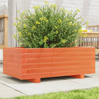 Planter 70x40x26.5 cm solid pine wax brown