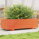 Planter box 90x40x26.5 cm solid pine wax brown