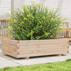 Planter box 90x60x26.5 cm solid pine wood