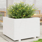 Planter 70x70x49.5 cm solid pine white