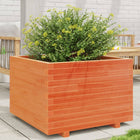 Planter 70x70x49.5 cm solid pine wax brown