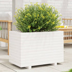 Planter 70x40x49.5 cm solid pine white