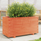 Planter 90x40x49.5 cm solid pine wax brown