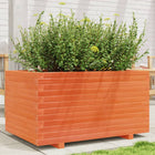 Planter 90x60x49.5 cm solid pine wax brown