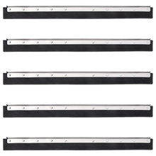 Vloerwisserkoppen 5 st 75x2x5 cm staal en rubber