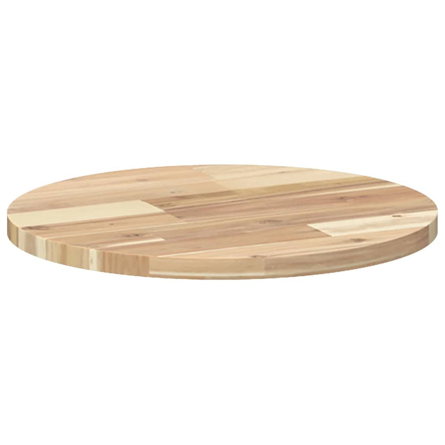 Tafelblad Rond Massief Acaciahout Ø 40 x 2 cm Naturel (onafgewerkt)