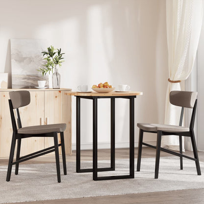 Tafelblad Rond Ø 50X2 Cm Massief Acaciahout Ø 70 x 2 cm Naturel (onafgewerkt)