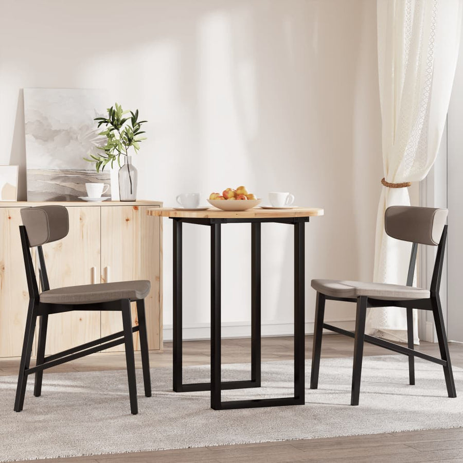 Tafelblad Rond Ø 50X2 Cm Massief Acaciahout Ø 70 x 2 cm Naturel (onafgewerkt)