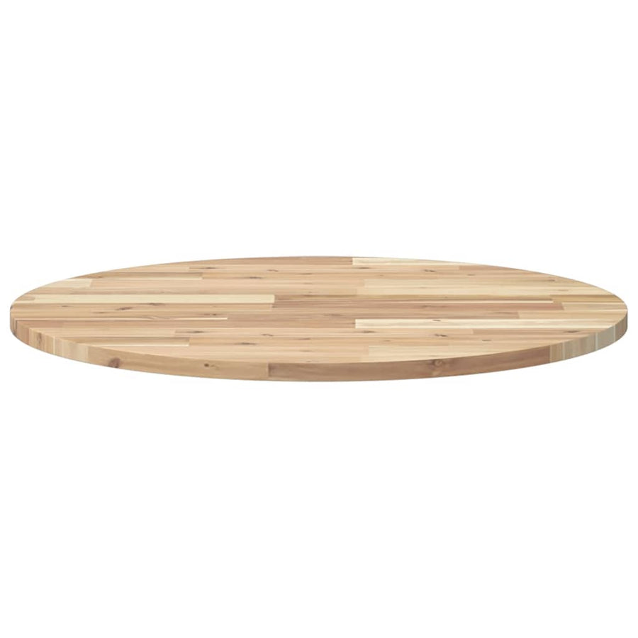 Tafelblad Rond Ø 50X2 Cm Massief Acaciahout Ø 70 x 2 cm Naturel (onafgewerkt)