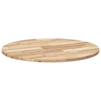 Tafelblad Rond Ø 50X2 Cm Massief Acaciahout Ø 70 x 2 cm Naturel (onafgewerkt)